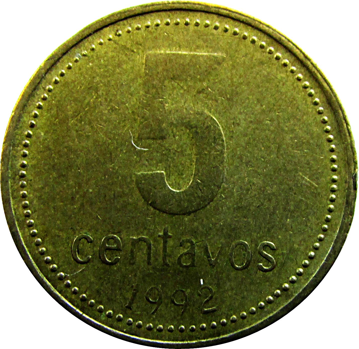 Argentinos moneta 5 centavos | Sol de Mayo | 1992 - 2005