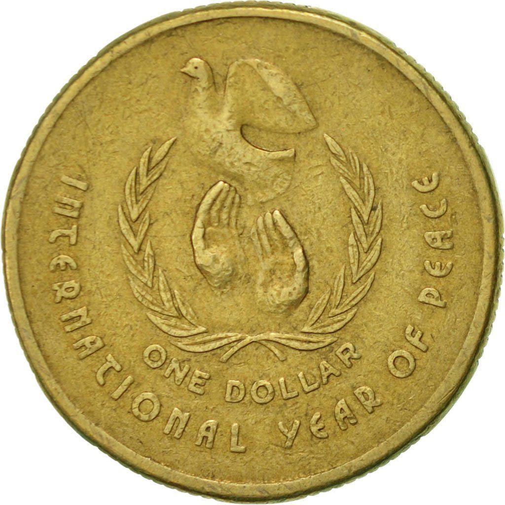 Australia | 1 Dollar Coin | International Year of Peace | Km:87 | 1986