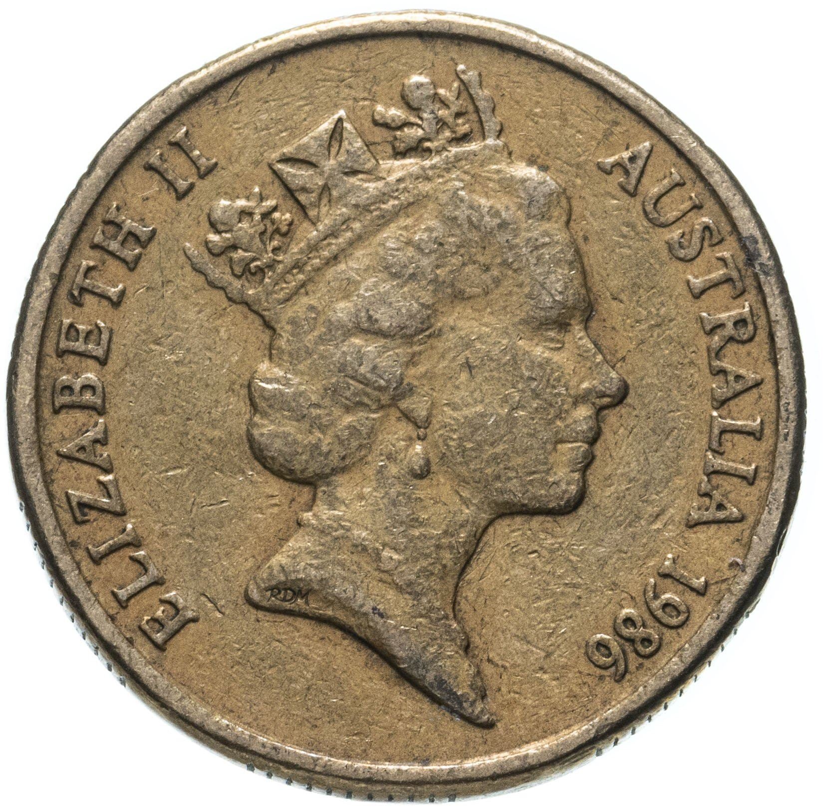Australia | 1 Dollar Coin | International Year of Peace | Km:87 | 1986