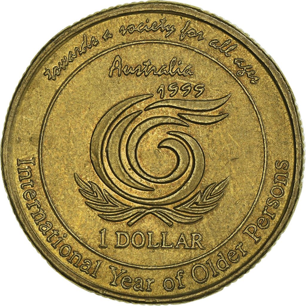 Australia | 1 Dollar Coin | Year of Older Persons | KM:405 | 1999