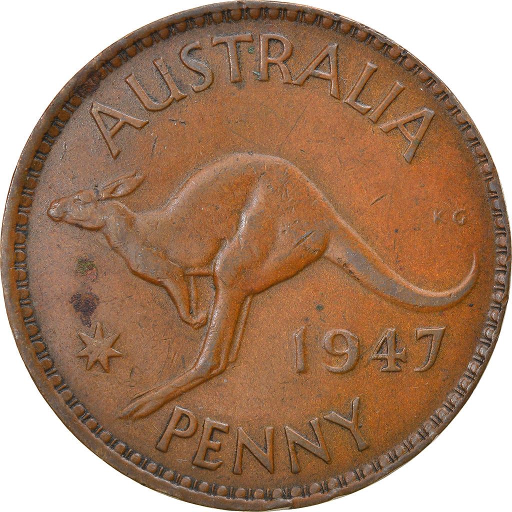 Australia | 1 Penny Coin | Kangaroo | KM:36 | 1938 - 1948