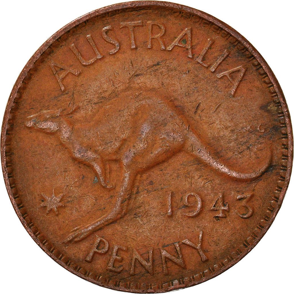 Australia | 1 Penny Coin | Kangaroo | KM:36 | 1938 - 1948