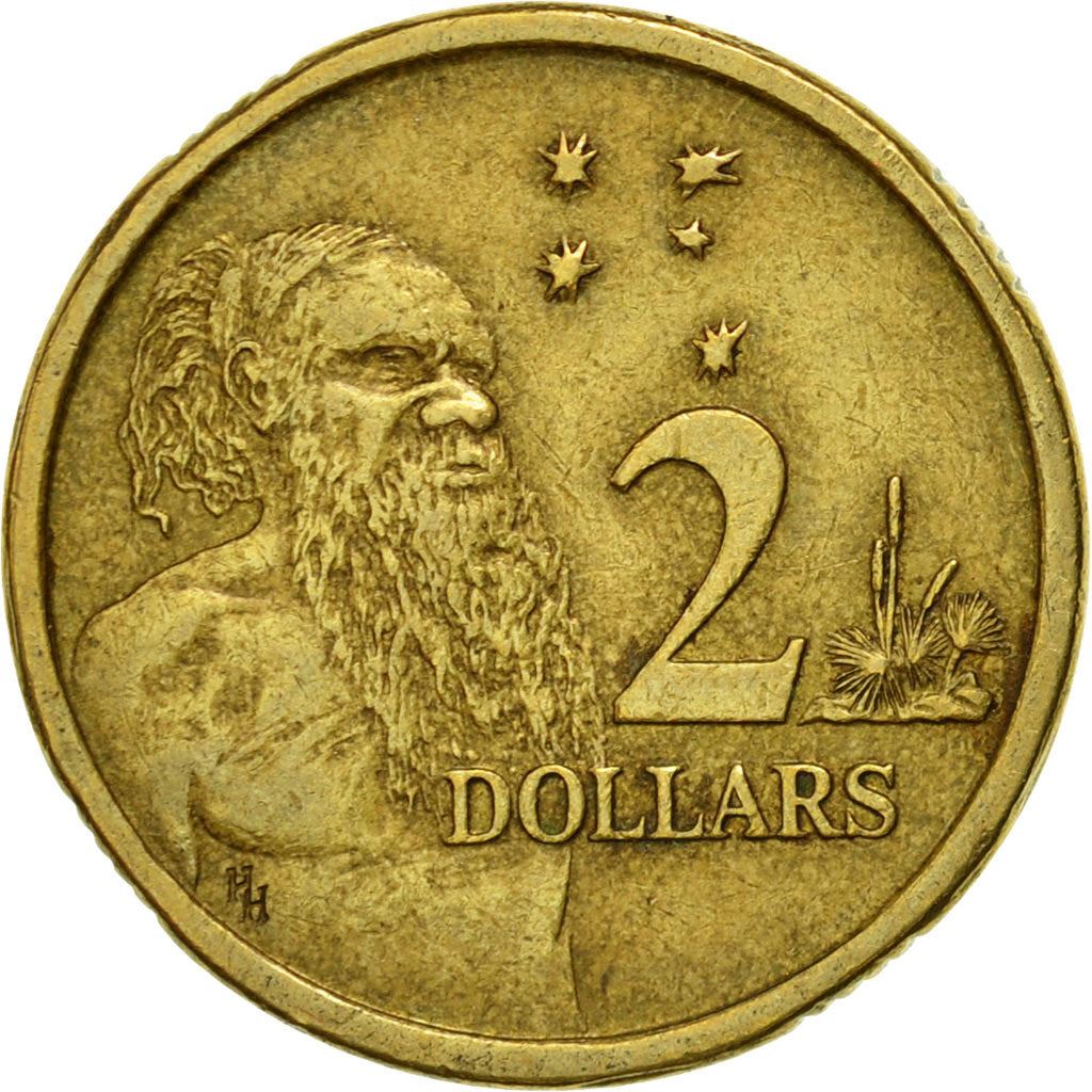 Australia | 2 Dollars Coin | Aboriginal | KM:101 | 1988 - 1998
