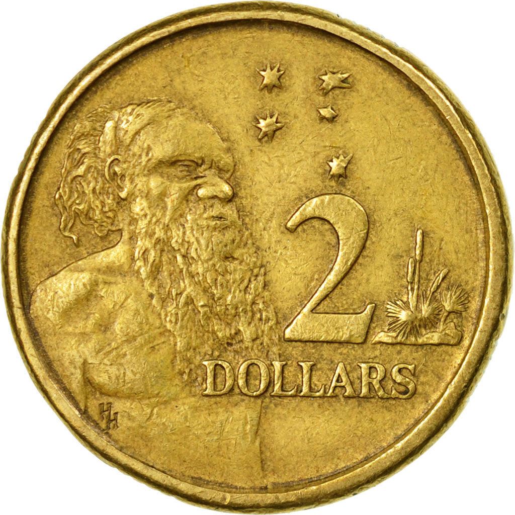 Australia | 2 Dollars Coin | Aboriginal | KM:101 | 1988 - 1998