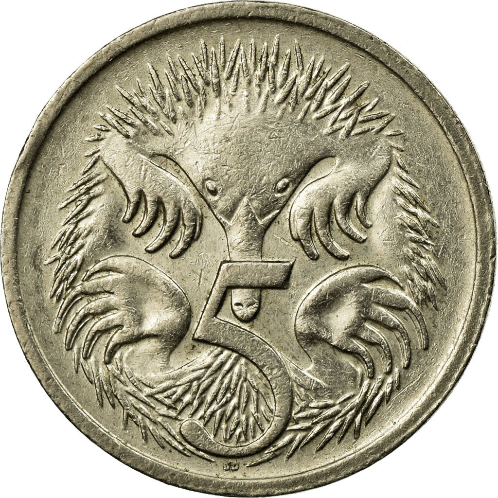Australia | 5 Cents Coin | Echidna | Km:80 | 1985 - 1998