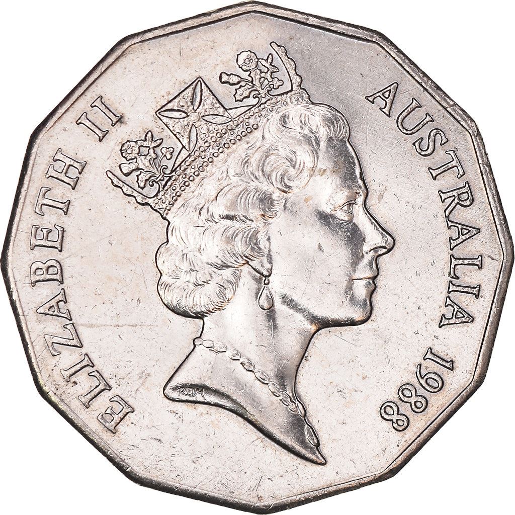 Australia | 50 Cents Coin | Anniversary First Fleet | KM:99 | 1988