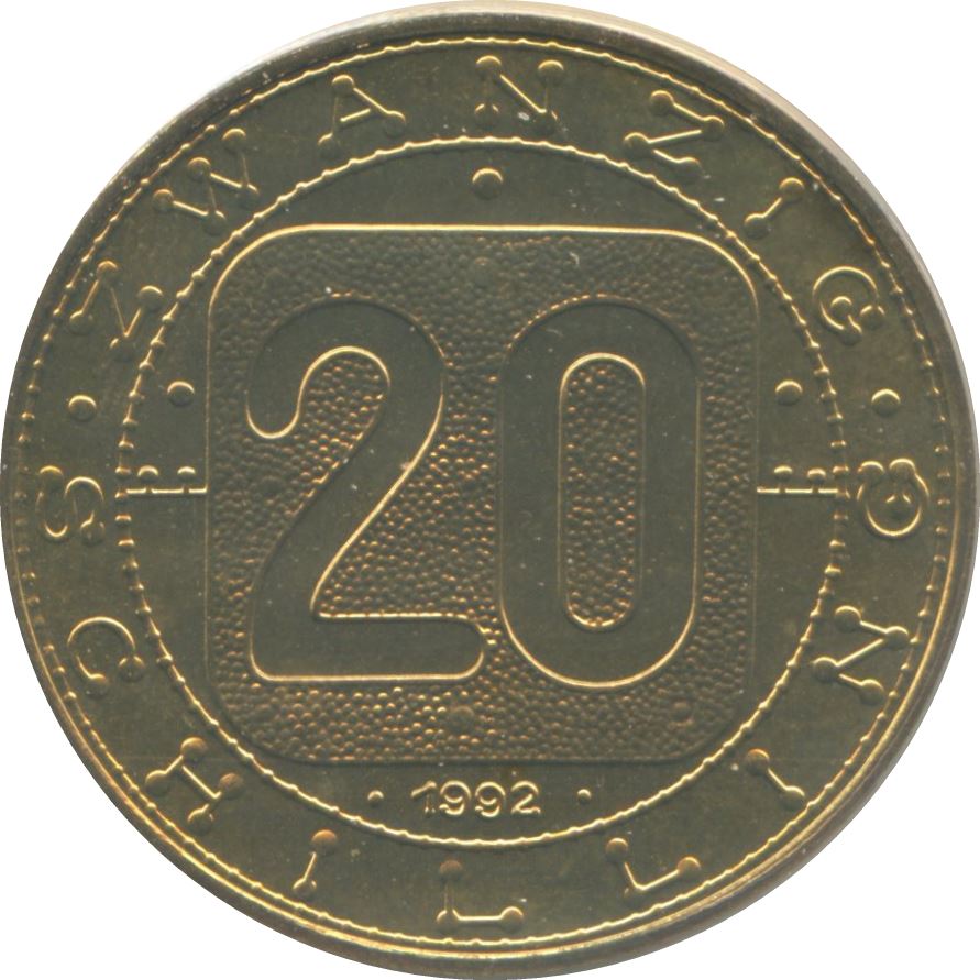 Austria | 20 Schilling | KM2946 | 1980 - 1993