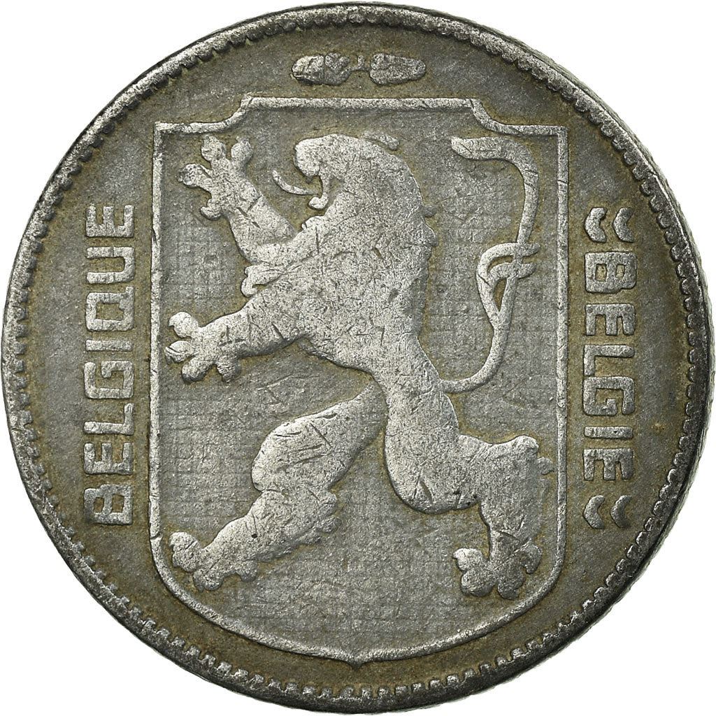 Moneda belga 1 Franco - Léopold III BELGIQUE | Escudo | León | KM127 | 1941 - 1947