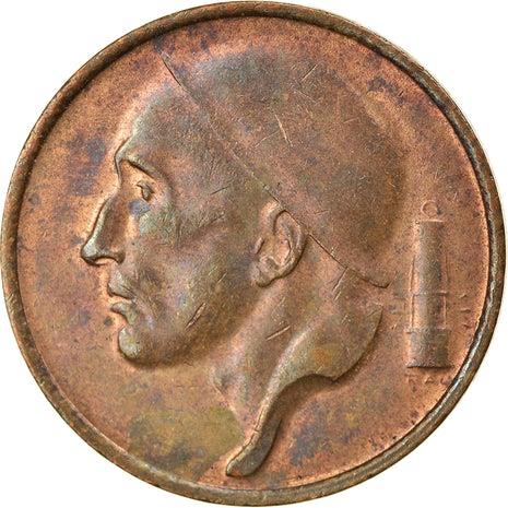 Belgische Munt 50 Centimes - Baudouin I | Mijnwerker | Mijnlamp | KM148 | 1955 - 2001