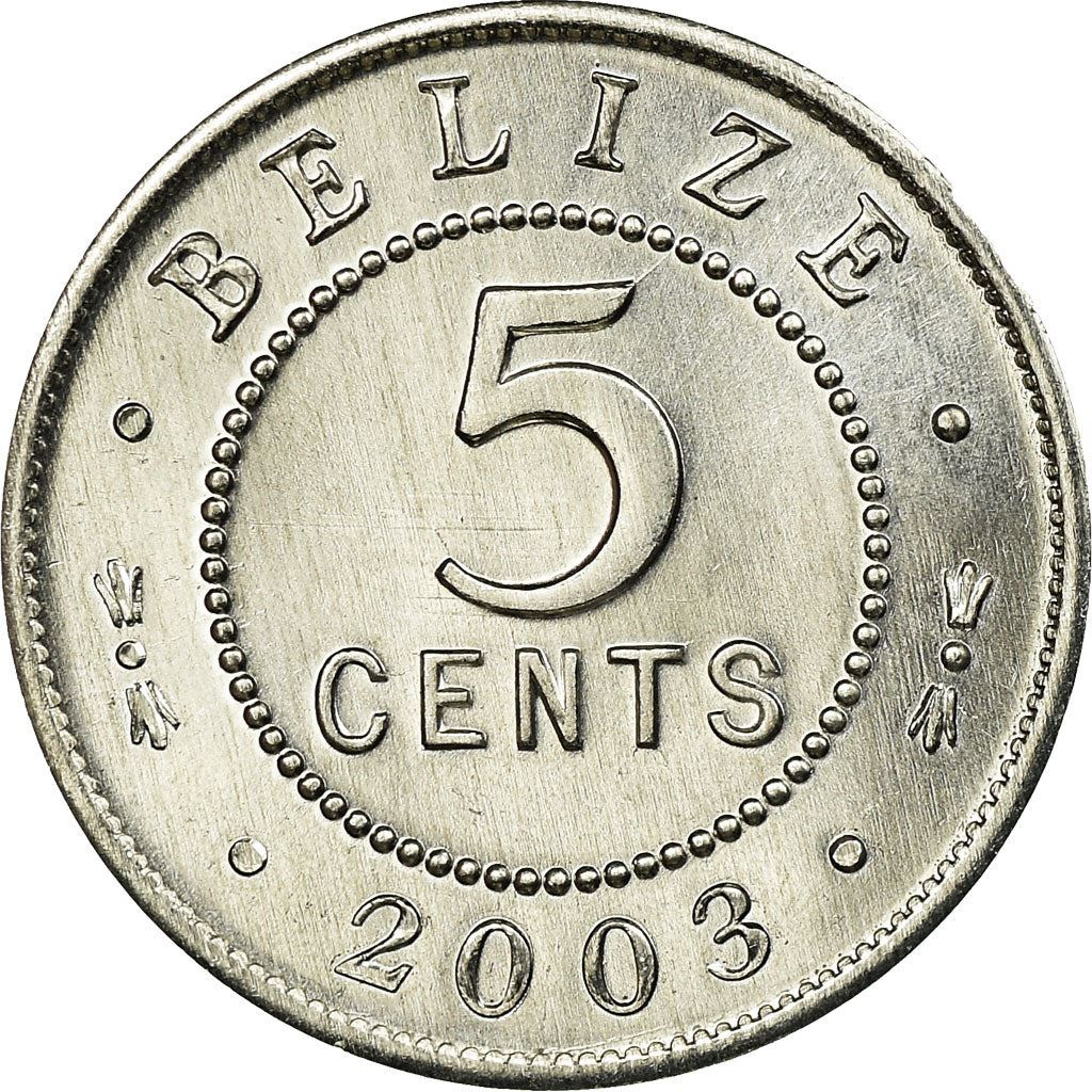 Moneta Belize 5 Centów | Królowa Elżbieta II | KM34a | Belize | 1976 - 2018