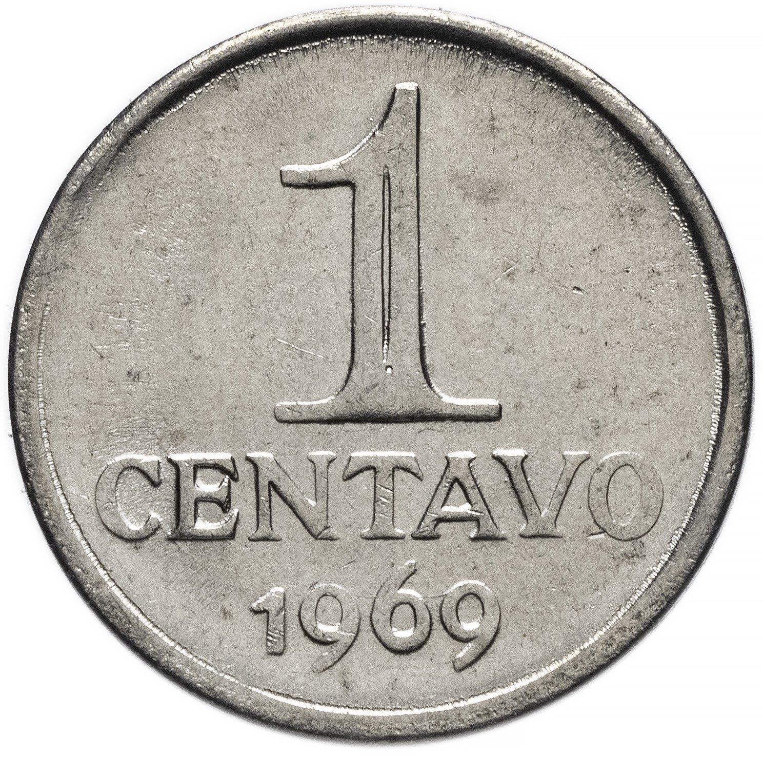 Brazil | 1 Centavo Coin | Effigy | Km:575.1 | 1969 - 1975