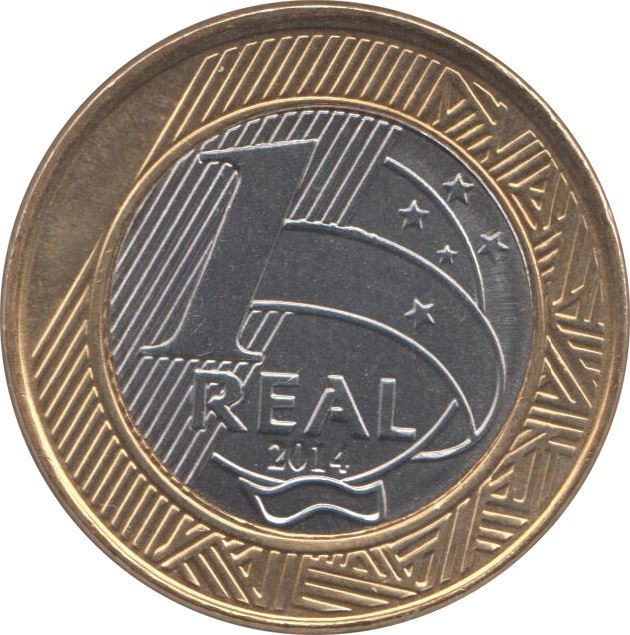Brazil | 1 Real Coin | Paratriathlon | KM:689 | 2014