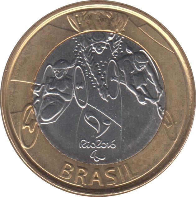Brazil | 1 Real Coin | Paratriathlon | KM:689 | 2014