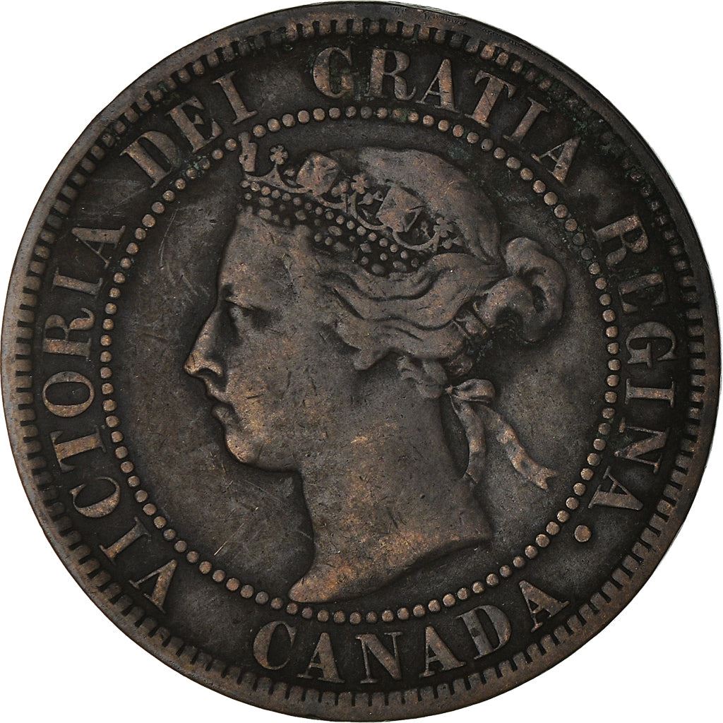 Canada 1 Cent Coin | Queen Victoria | KM7 | 1876 - 1901