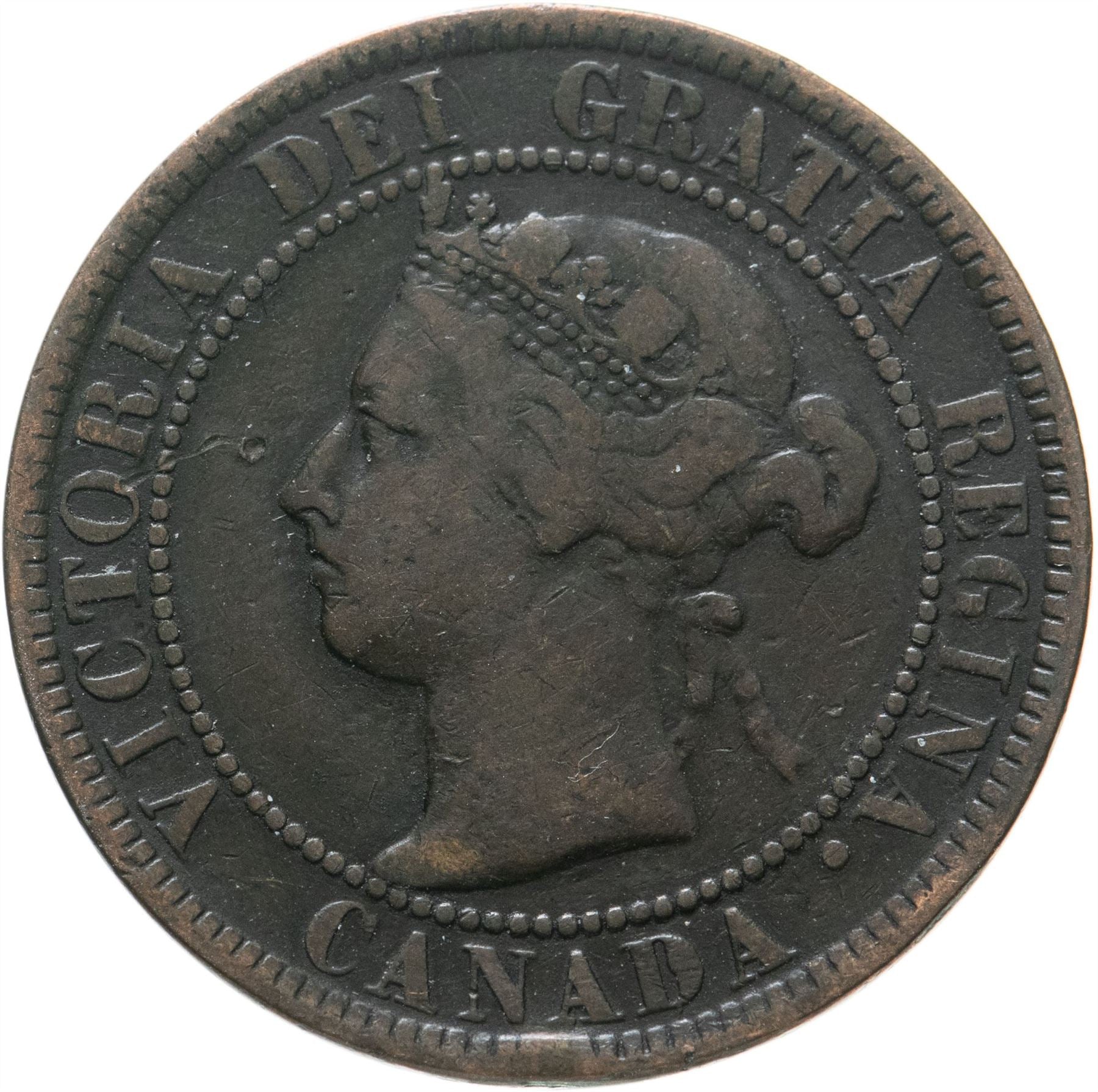 Kanada 1-Cent-Münze | Königin Victoria | KM7 | 1876 - 1901