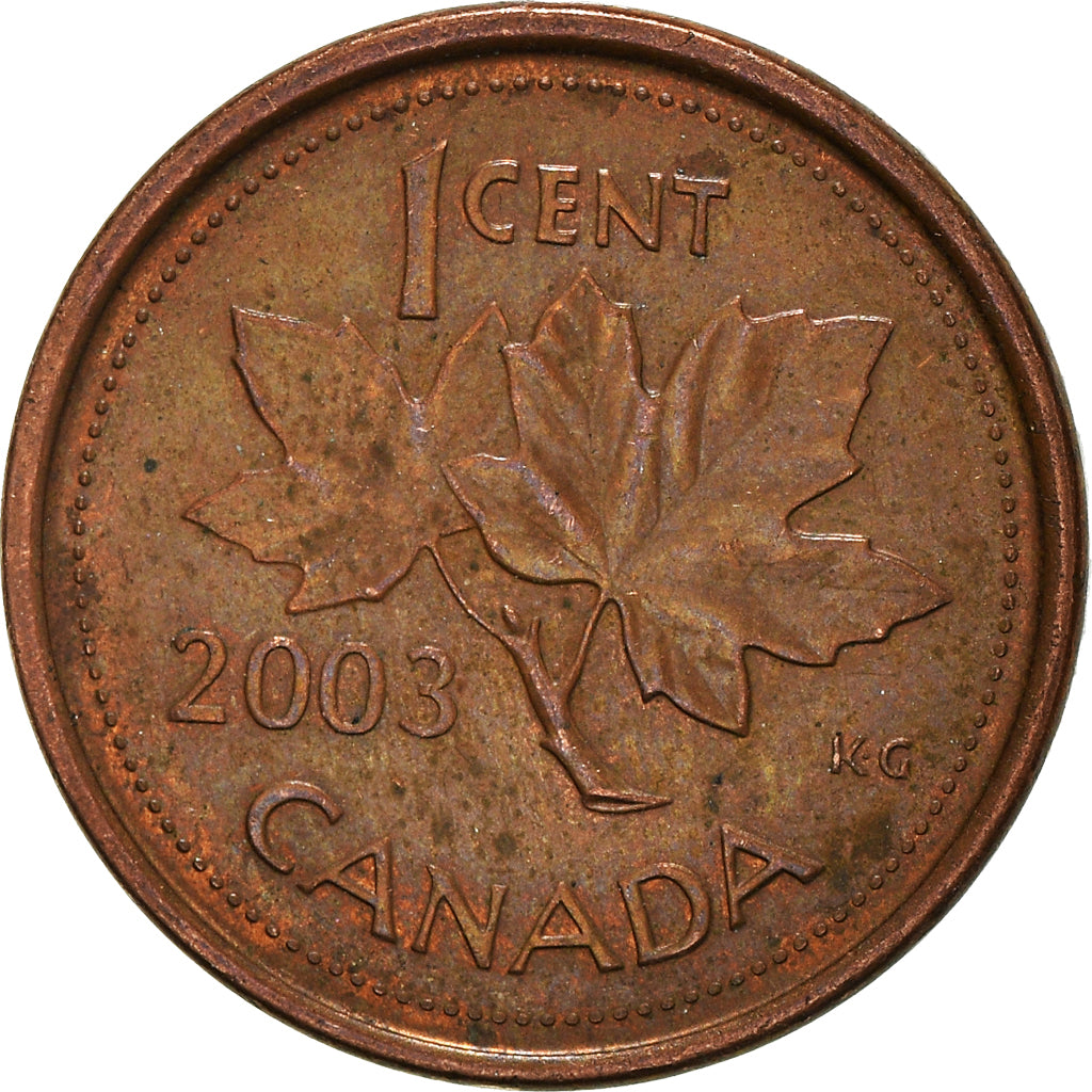 Canada | 1 Cent Mønt | Dronning Elizabeth II | KM:289b | 1999 - 2003