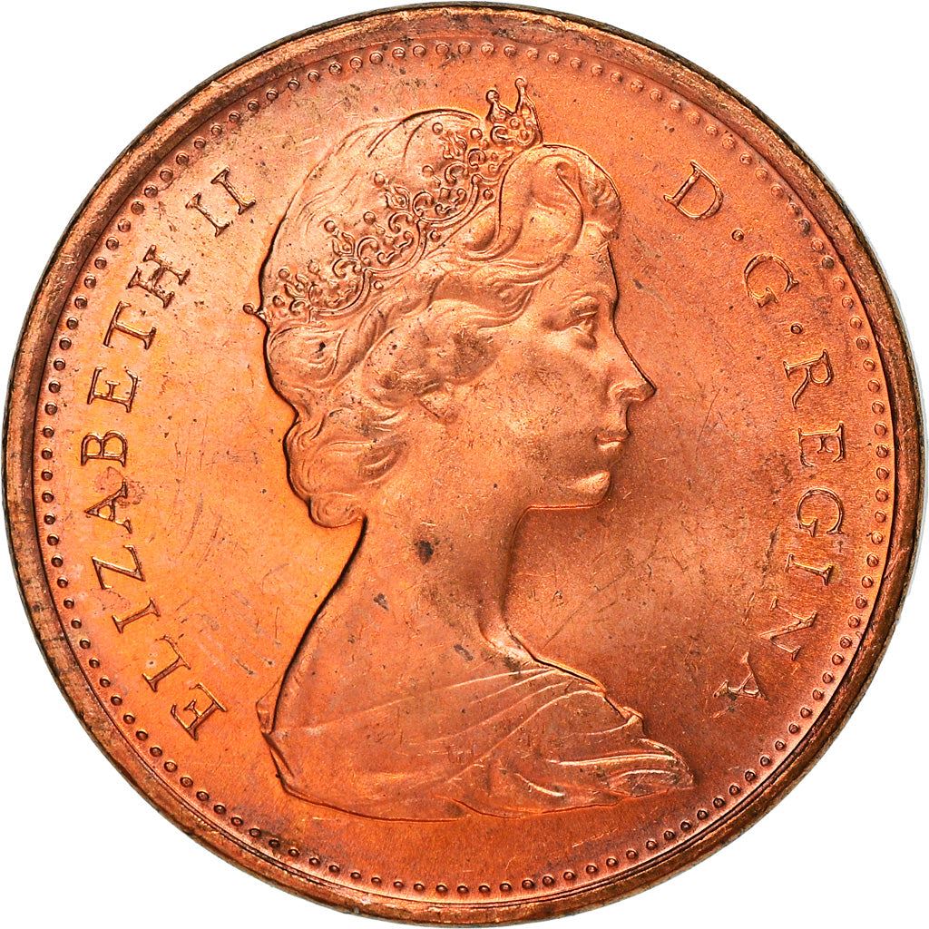 Canada Coin Canadian 1 Cent | Queen Elizabeth II | Rock Dove | KM65 | 1967