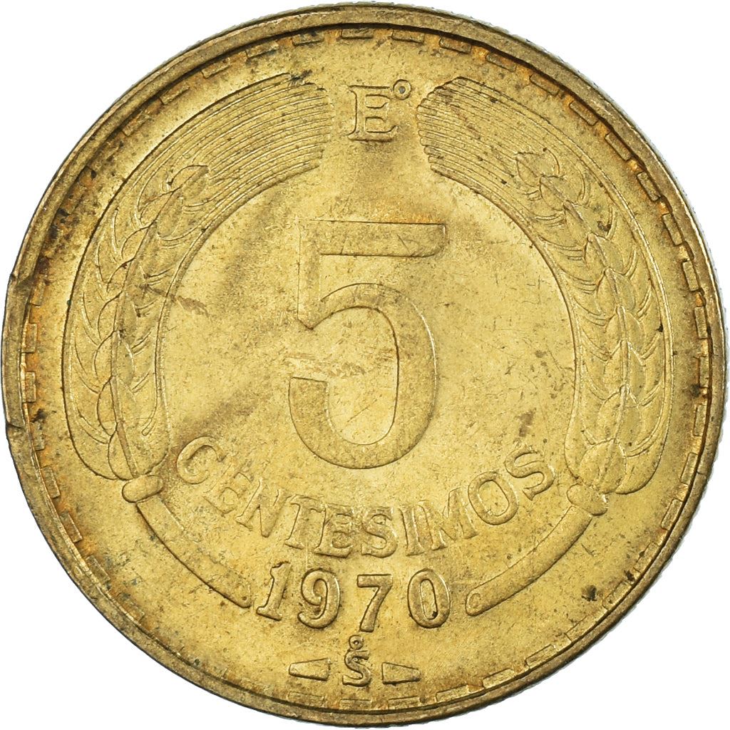 Chile | 5 Centesimos Coin | Andean Condor | KM190 | 1960 - 1970