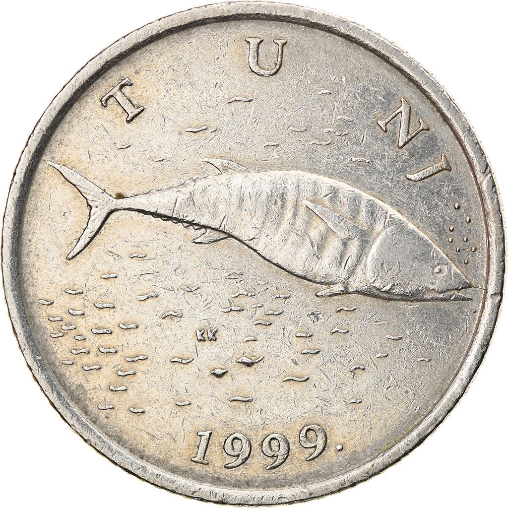 Croatia Coin Croatian 2 Kune | Marten | Tuna Fish | KM10 | 1993 - 2021