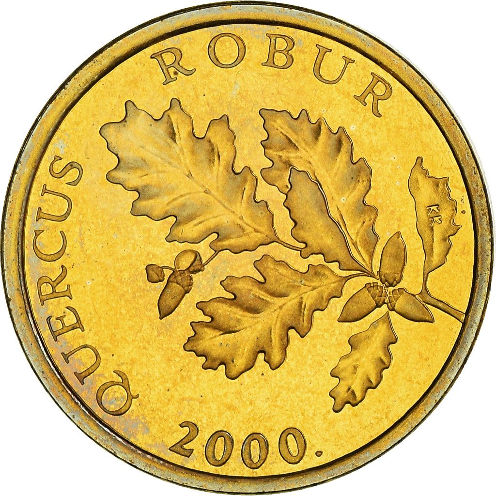 Croatia Coin Croatian 5 Lipa | Linden Branch | Red Oak | KM15 | 1994 - 2020