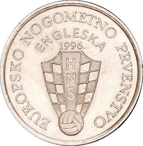 Croatia Coin Croatian 50 Lipa | European Football Championship | KM39 | 1996