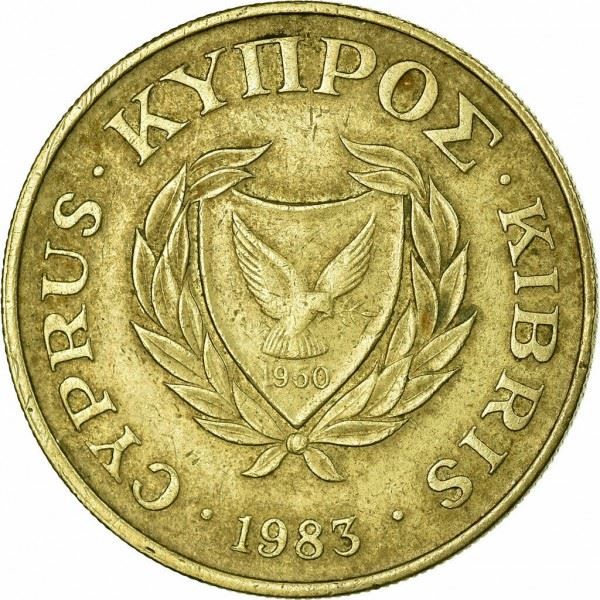 Cyprus 10 Cents Coin | Phini Village Vase | KM56.1 | 1983