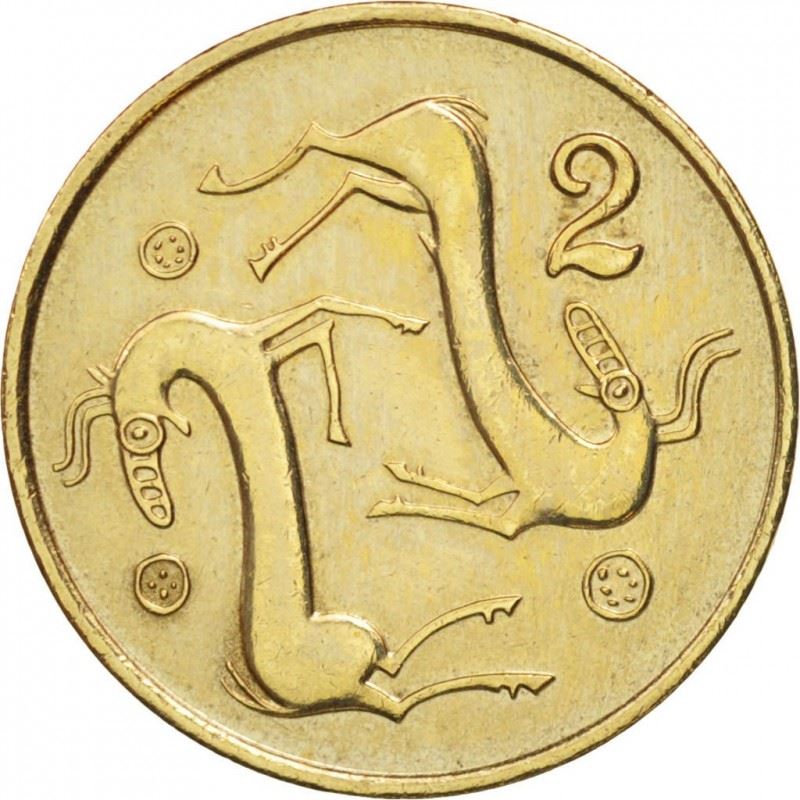 Cyprus 2 Cents Coin | Goat | KM54.1 | 1983
