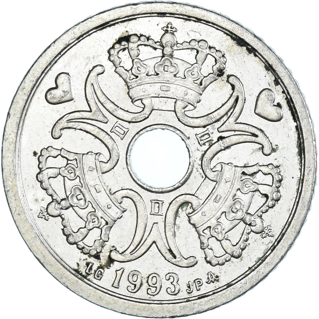 Denmark | 1 Krone Coin | Royal monogram | KM:873.1 | 1992 - 2023