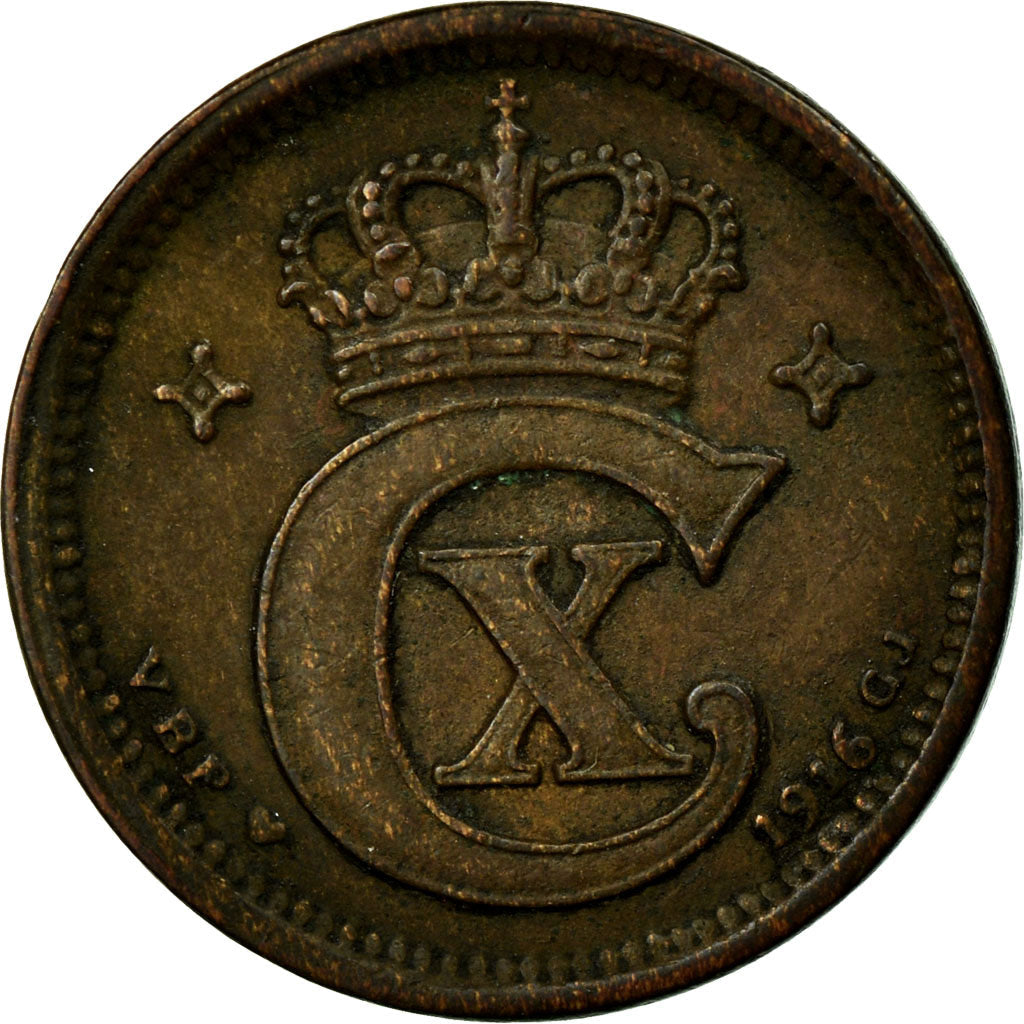 Denmark | 1 Ore Coin | Monogram | Km:812 | 1913 - 1923