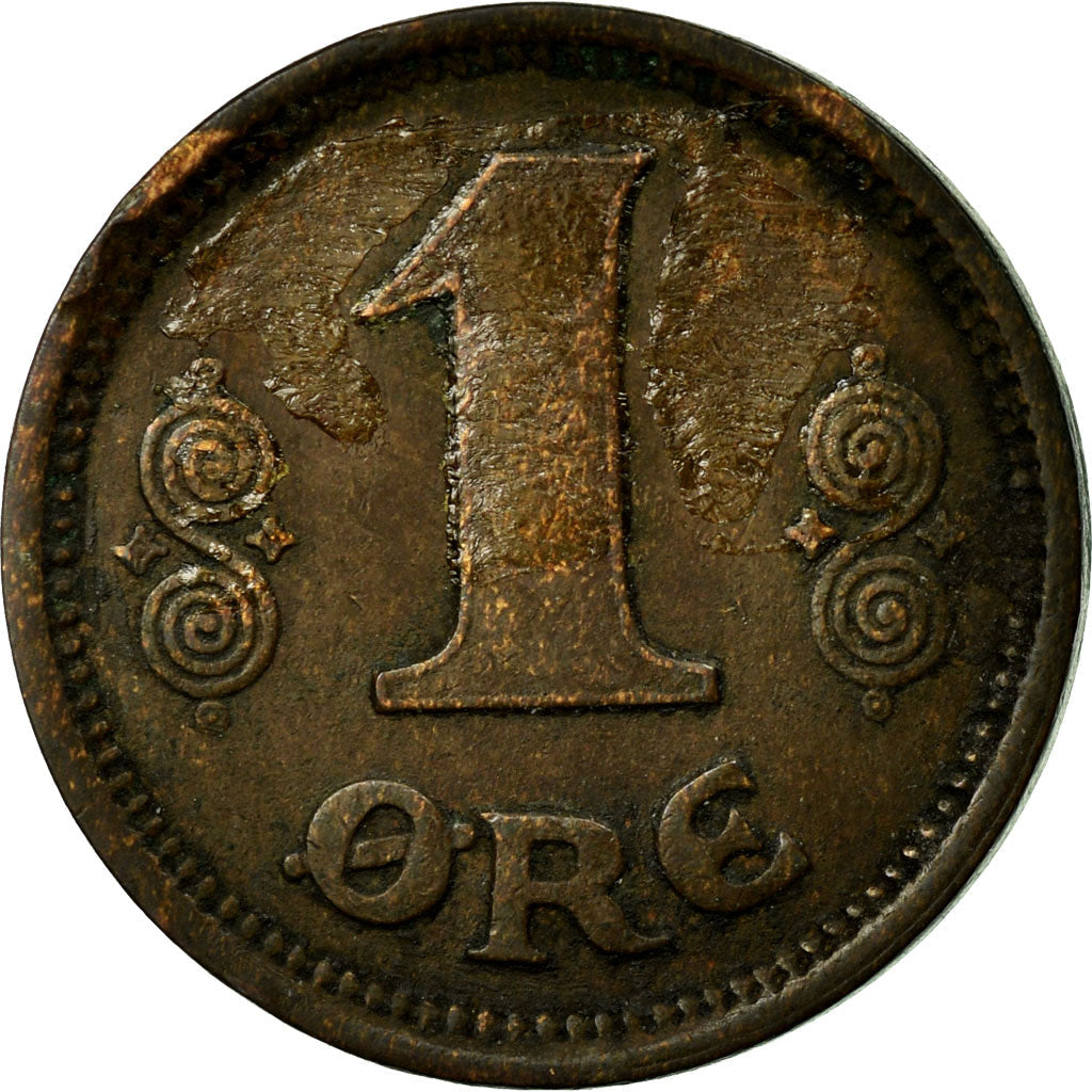 Denmark | 1 Ore Coin | Monogram | Km:812 | 1913 - 1923