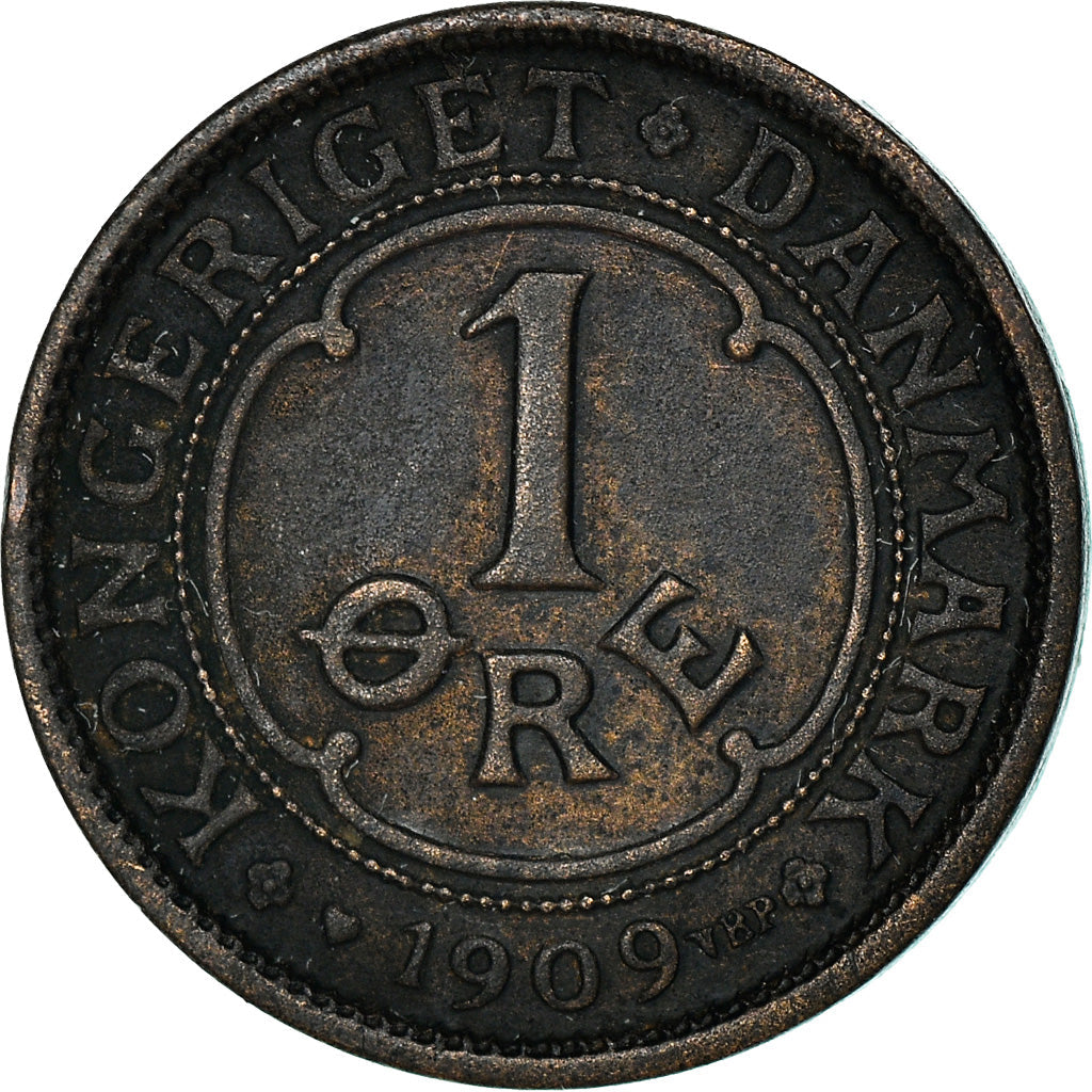Denmark | 1 Ore Coin | Monogram | Km:804 | 1907 - 1912