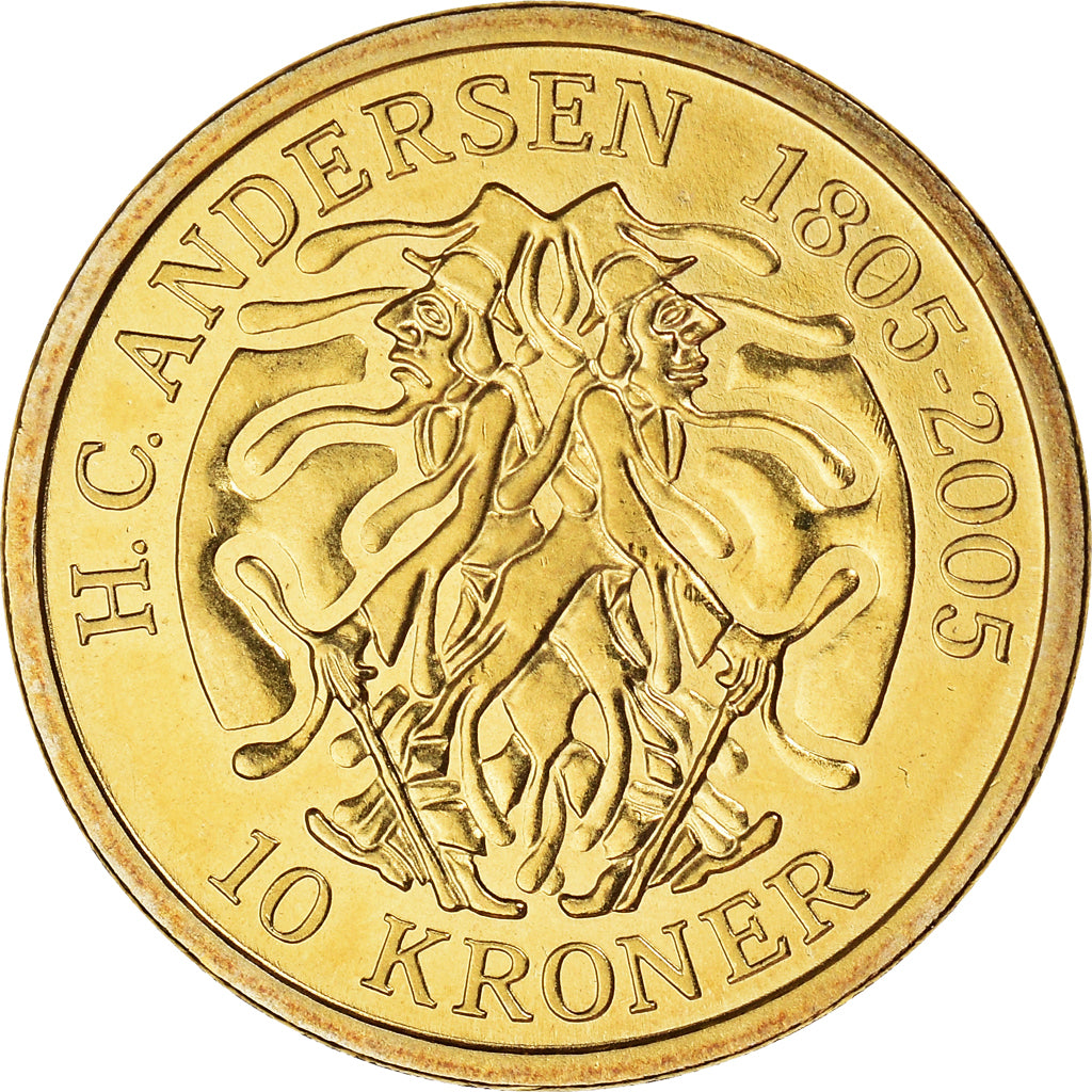 Denmark | 10 Kroner Coin | the Shadow | KM:903 | 2006