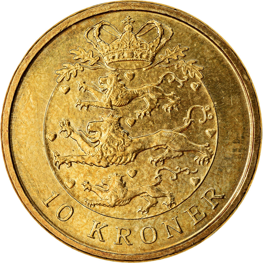 Denmark | 10 Kroner Coin | Margrethe II | Km:896 | 2004 - 2010