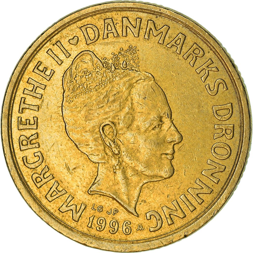 Denmark | 20 Kroner Coin | Margarethe II | Km:878 | 1994 - 1999
