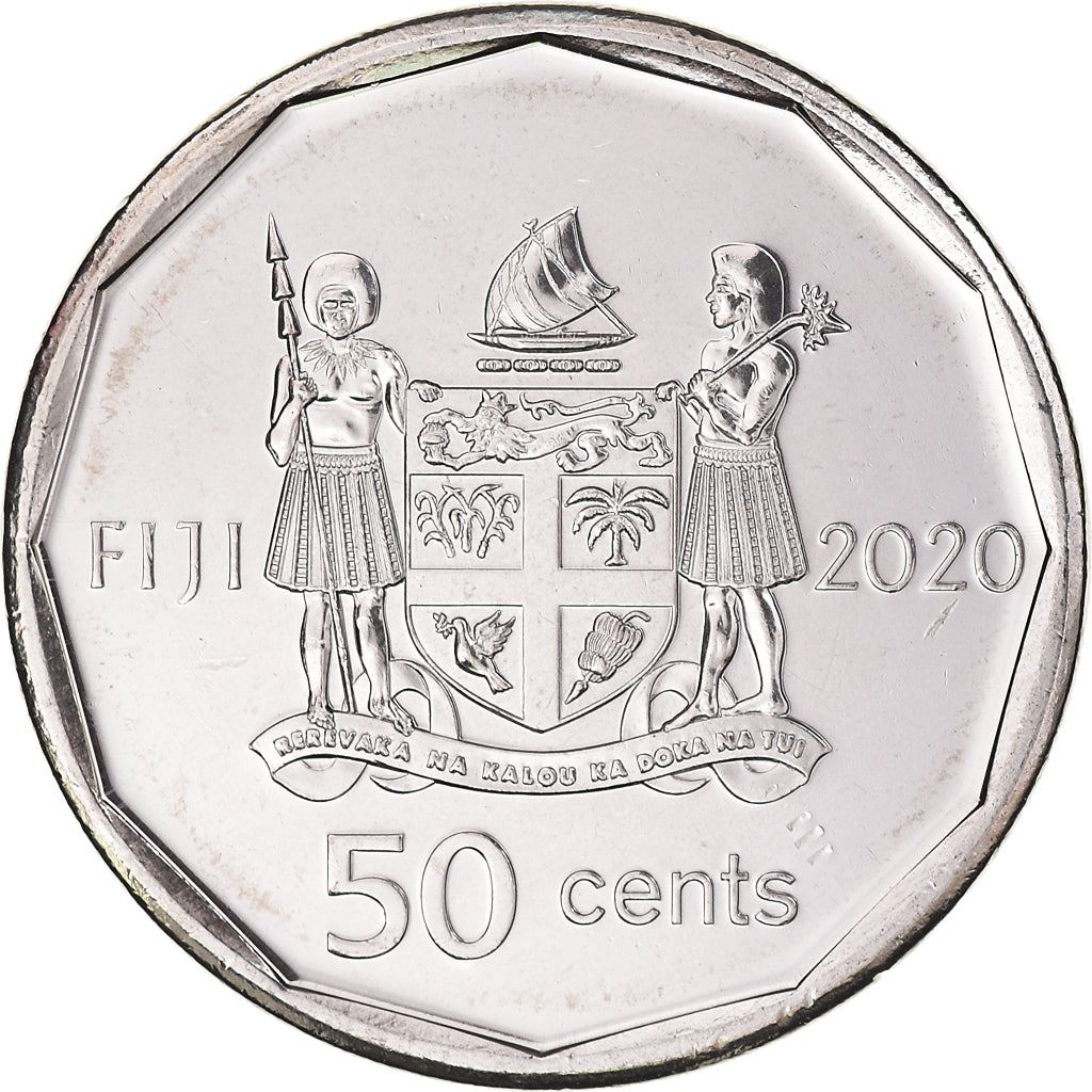Fiji | 50 Cents Coin | Independence | Nickel plated steel | KM:839 | 2020