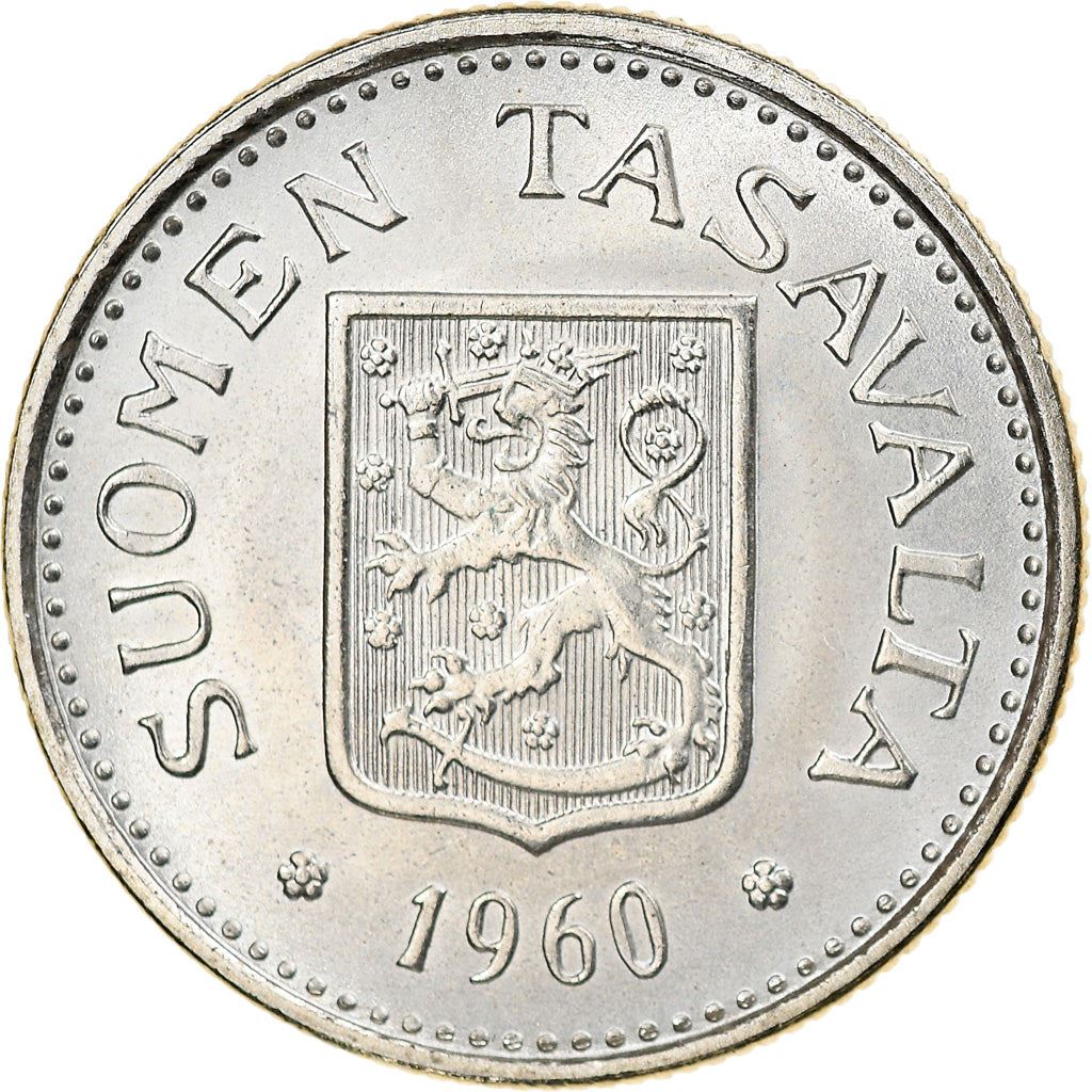Finland 100 Markka Coin | Silver | Suomi | Heraldic Lion | 1956 - 1960