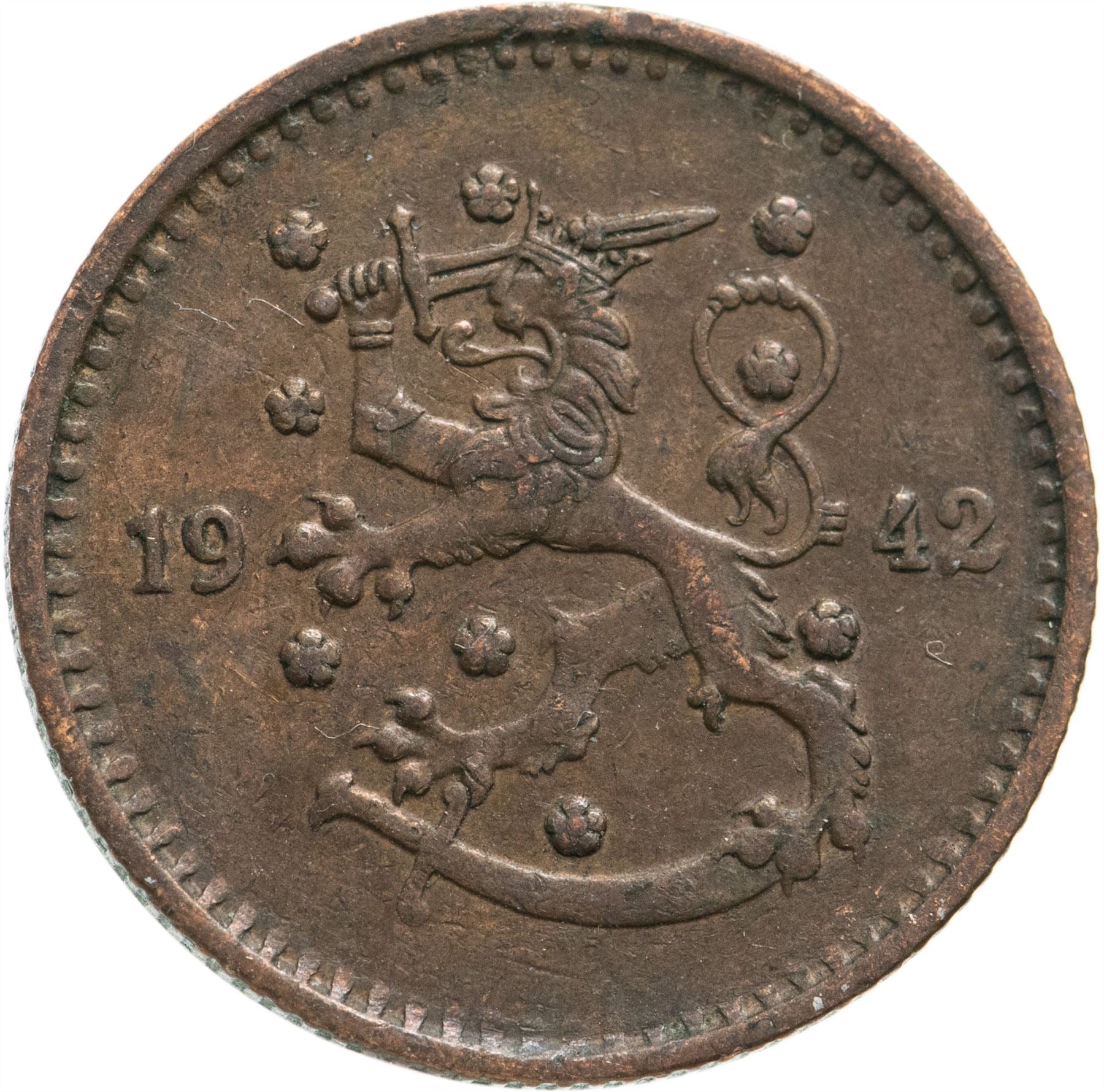 Finnland Münze Finnische 1 Markka | Fichtenzweig | KM30a | 1940 - 1951
