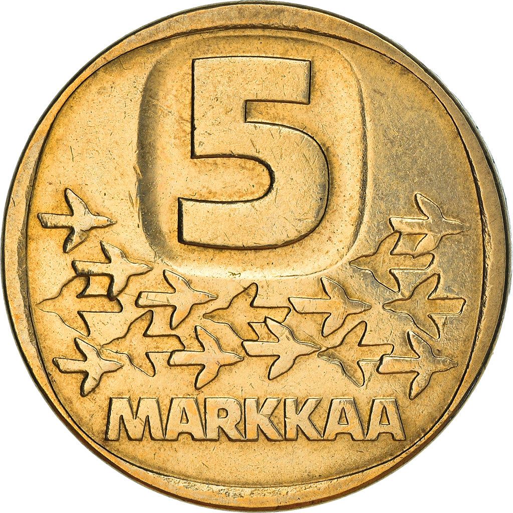 Finland Coin Finnish 5 Markkaa | Icebreaker Varma | KM57 | 1979 - 1993
