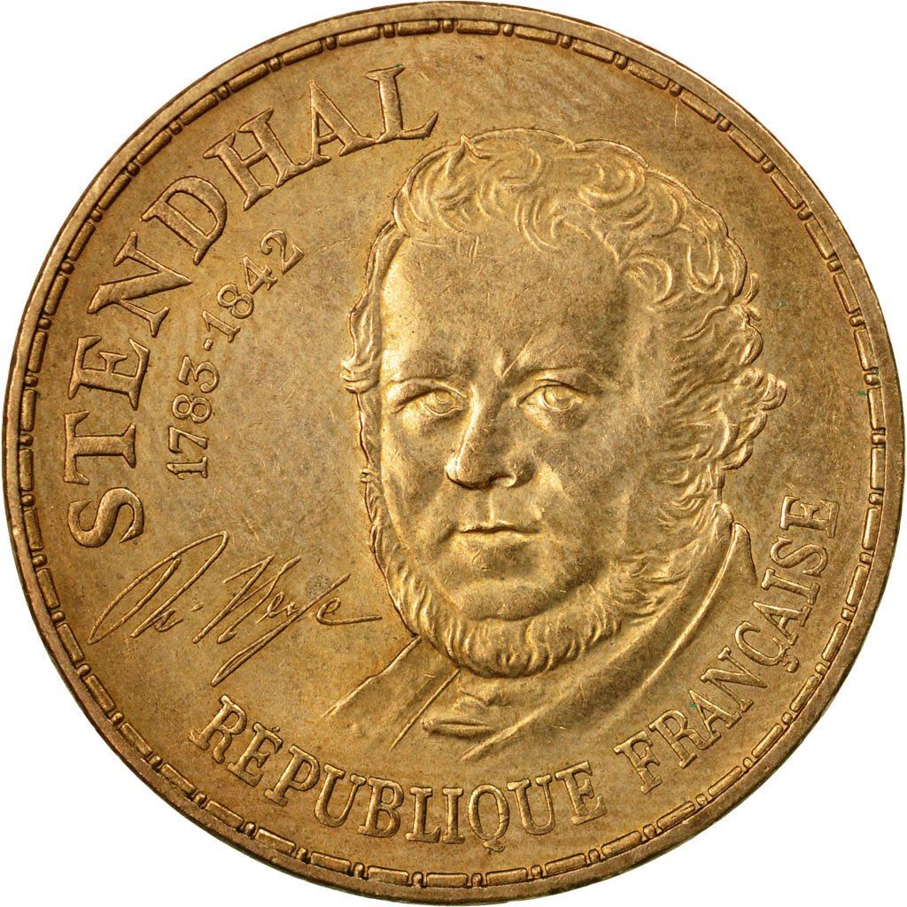 French Coin 10 Francs | Stendhal | KM953 | France | 1983