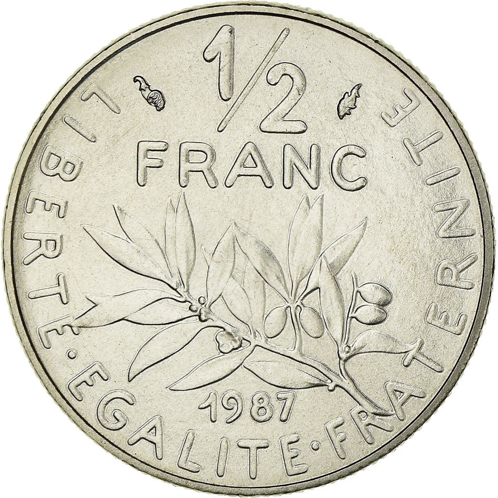 French Coin ½ Franc | signature O. Roty | KM931.1 | France | 1964 - 2001