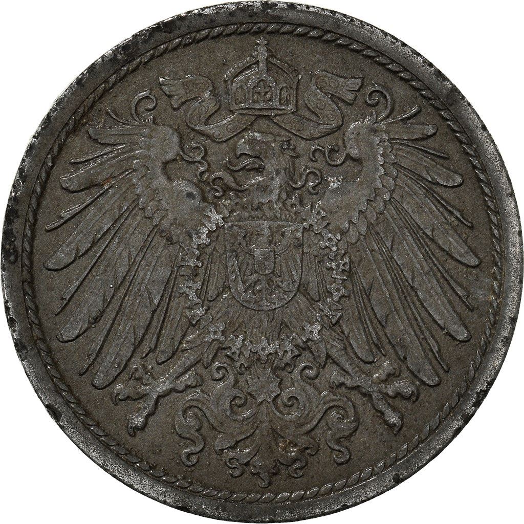 Pièce de 10 Pfennig de l'Empire allemand | Deutsches Reich | Wilhelm II | Type 2 | KM26 | 1917 - 1922