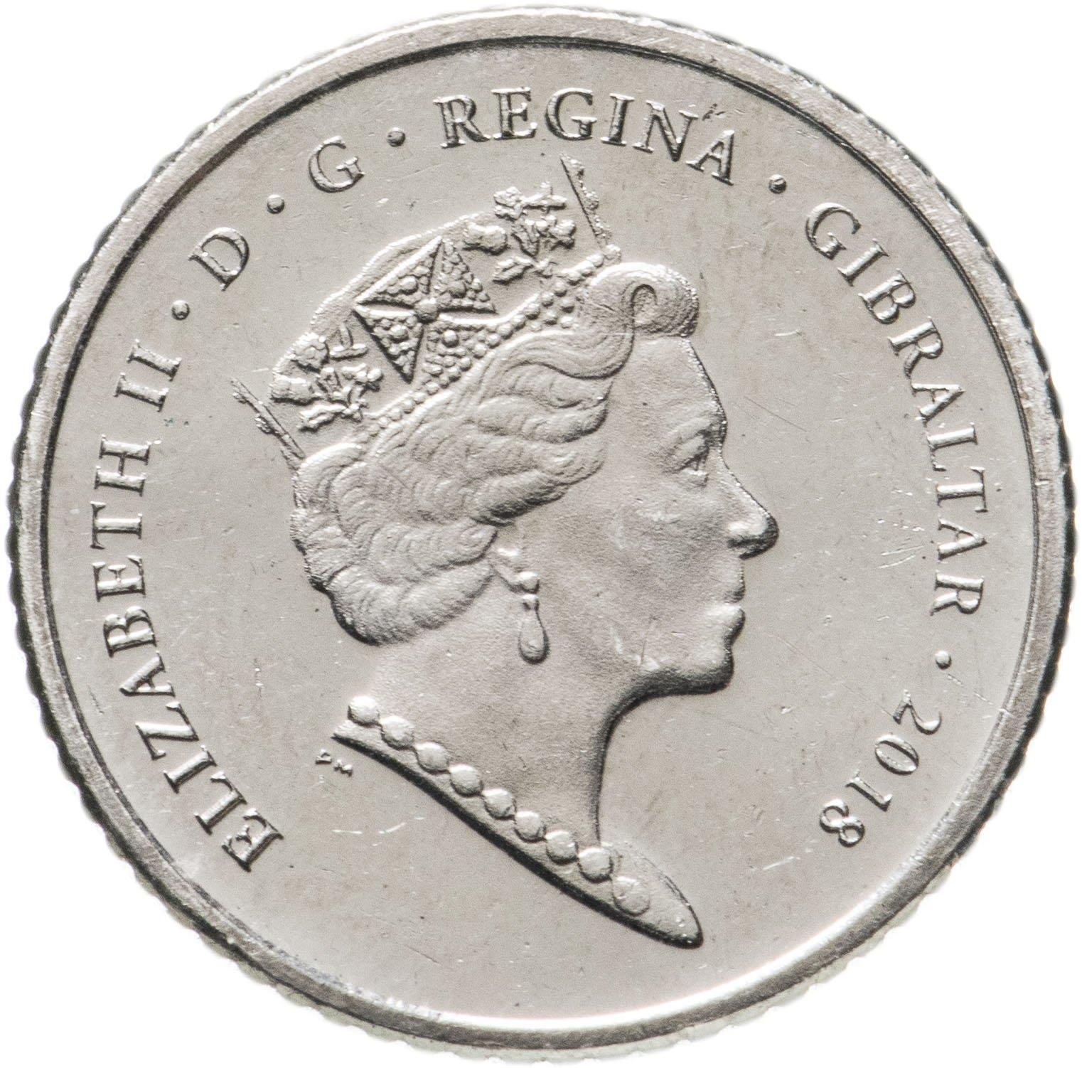 Gibraltar 5 pence | 2018 | Nouvelle Maison Calpe