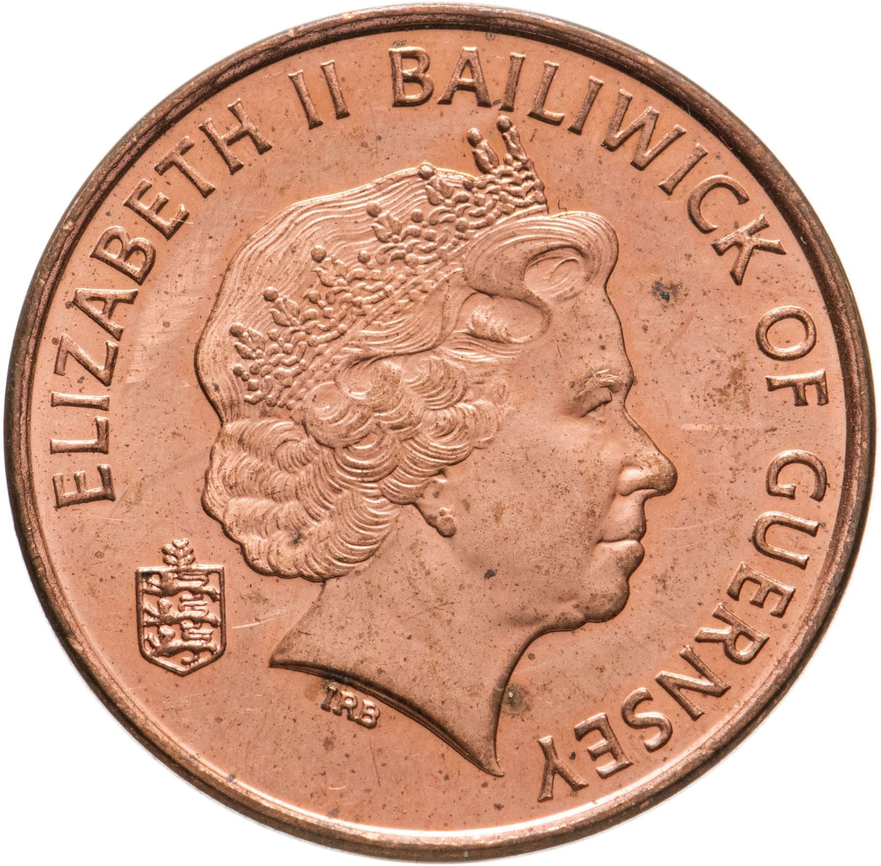 Guernsey Coin | 2 Pence | Queen Elizabeth II | Guernsey Cattle | KM96 | 1999 - 2012