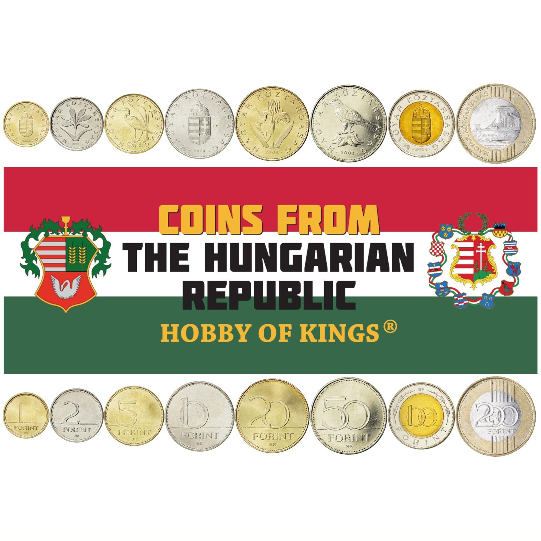 Huf Currency Usd Huf Hungary Coin 200 Usd In Huf Hungarian Coin Set 10 20 50