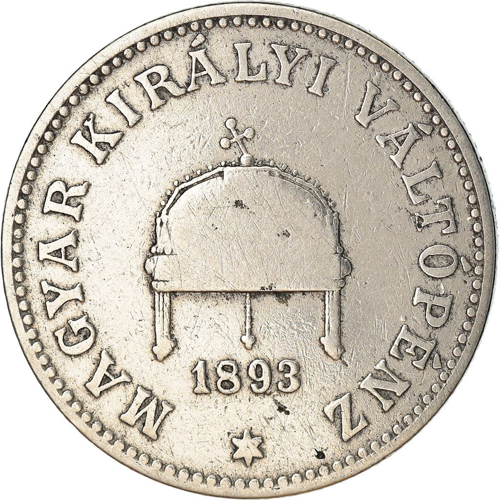 Hungary 20 Filler Coin | Franz Joseph I | Holy Crown | KM483 | 1892 - 1914