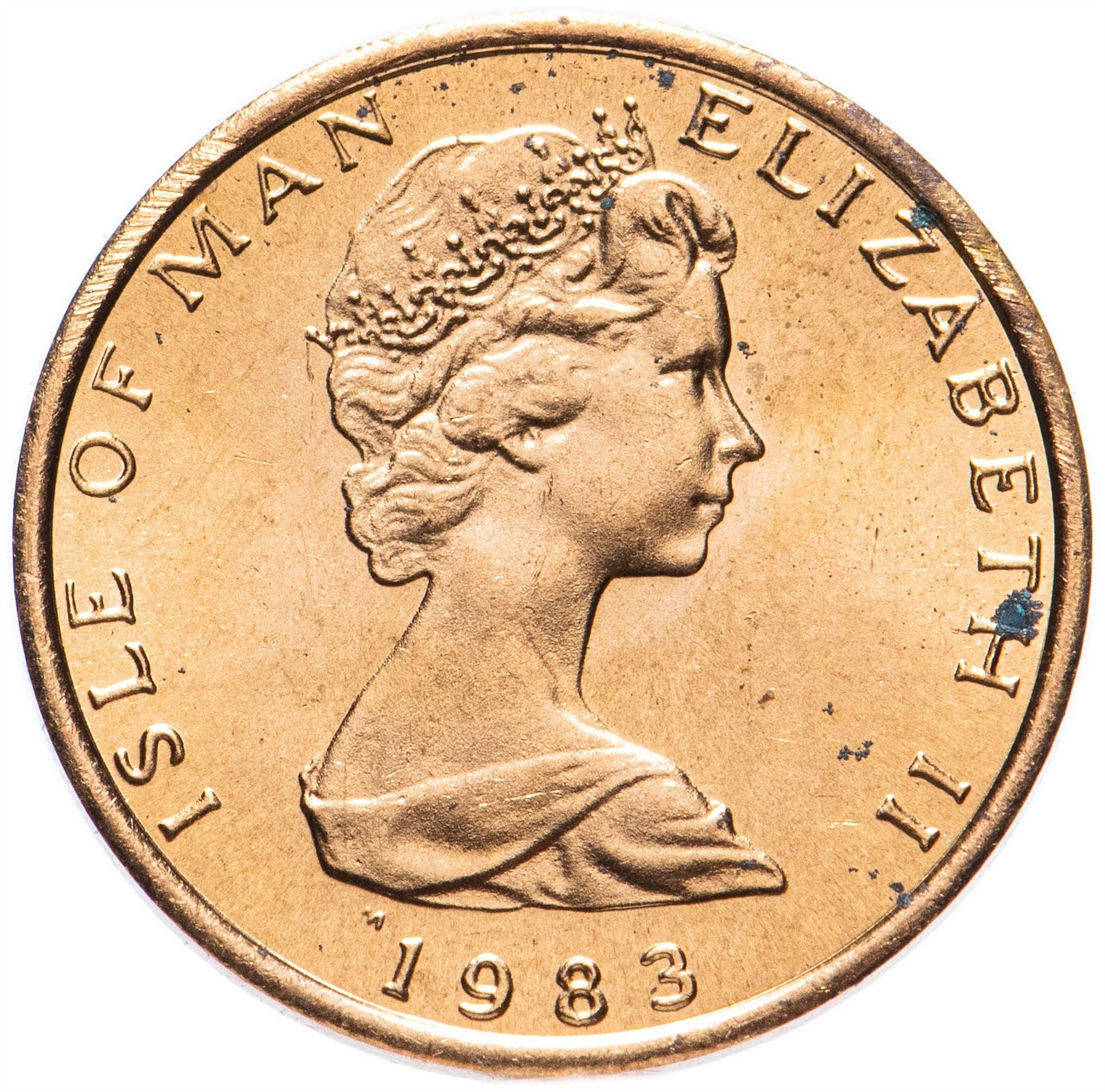 Isle of Man Coin Manx ½ Penny | Queen Elizabeth II | Atlantic herring | KM58 | 1980 - 1983
