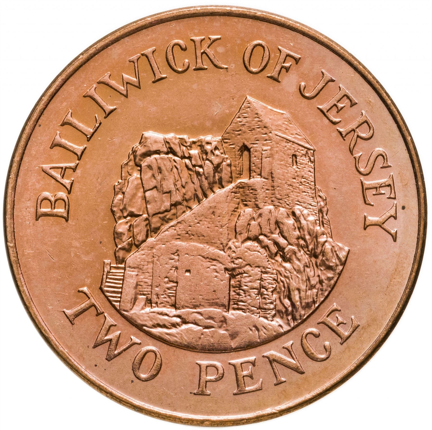 Jersey Coin Islander 2 Pence | Queen Elizabeth II | Saint Helier | KM104 | 1998 - 2016