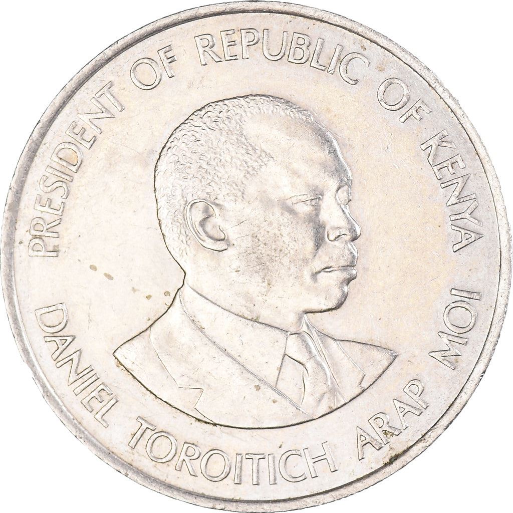 Kenia 1 szyling | Prezydent Kenii 1989 - 2002 Moneta | KM20 | 1978 - 1989