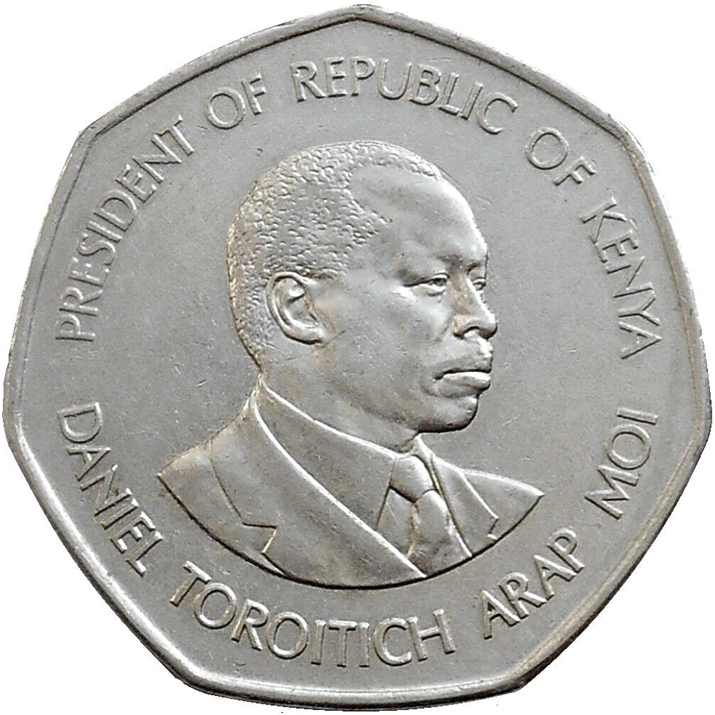Moneta da 5 Scellini del Kenya | KM23a | 1994