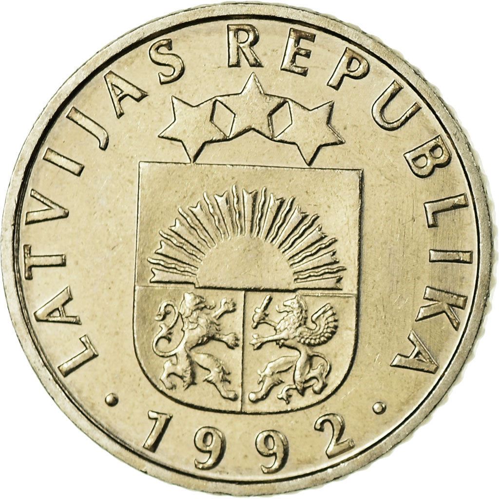 Latvia Coin Latvian 50 Santimu | Pine Tree | KM13 | 1992 - 2009